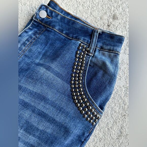 NWOT Vocal studded pocket dark Wash skinny Jean Sz 2XL - Picture 3 of 7